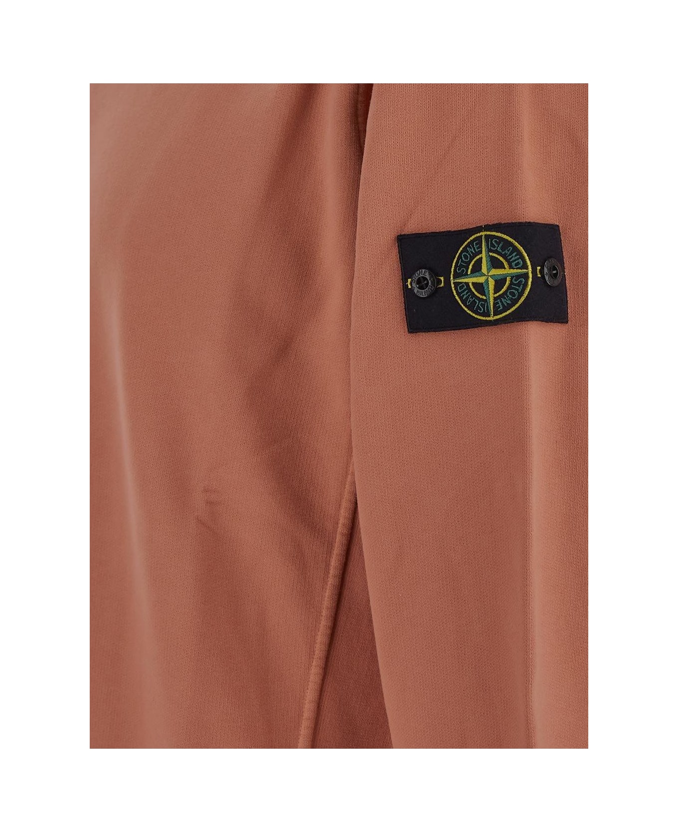 Stone Island Compass-patch Crewneck Sweatshirt - Arancio