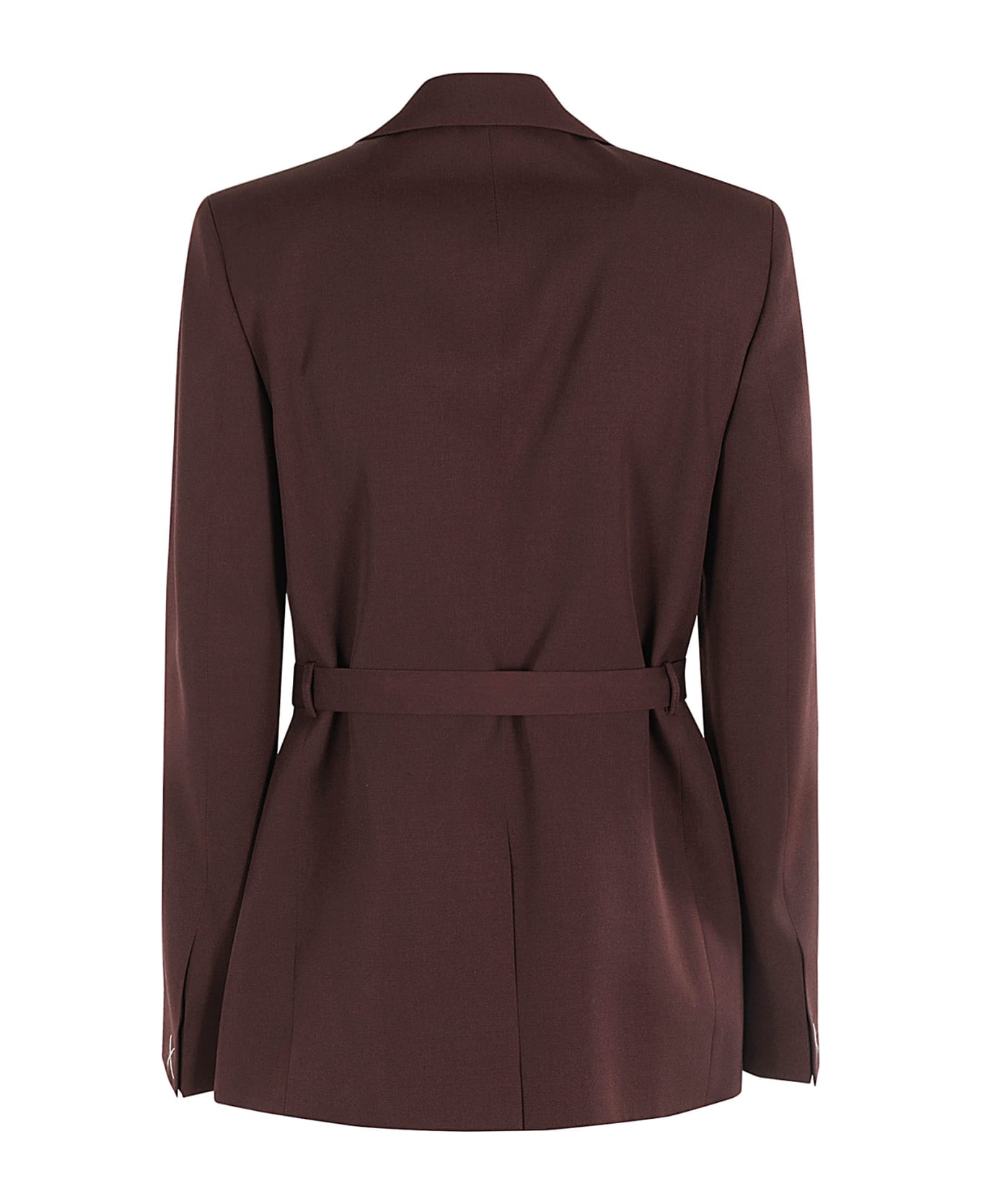 Lanvin Veste Tailleur Ceinturee - Burgundy