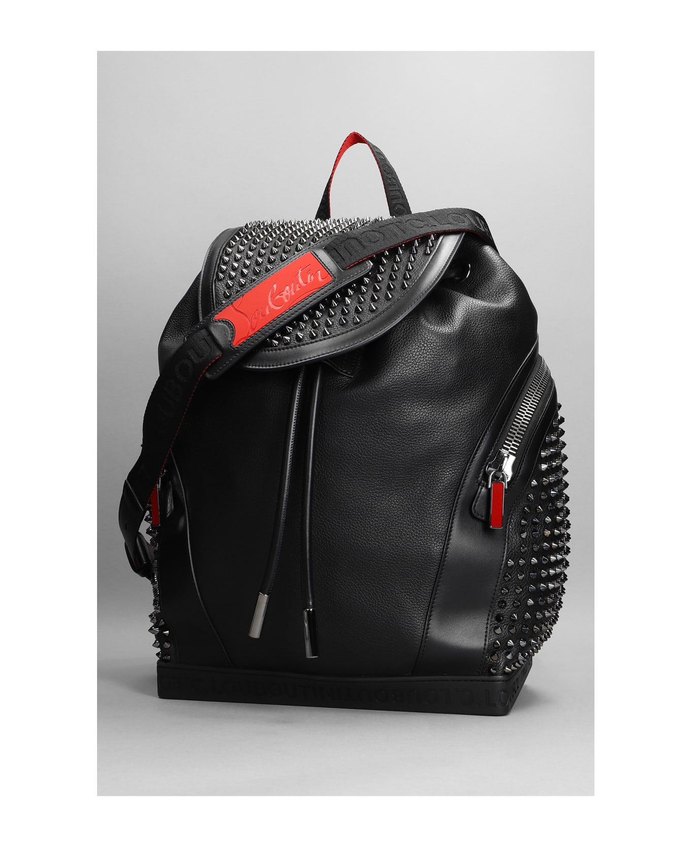 Christian Louboutin Backpack In Black Leather - Black