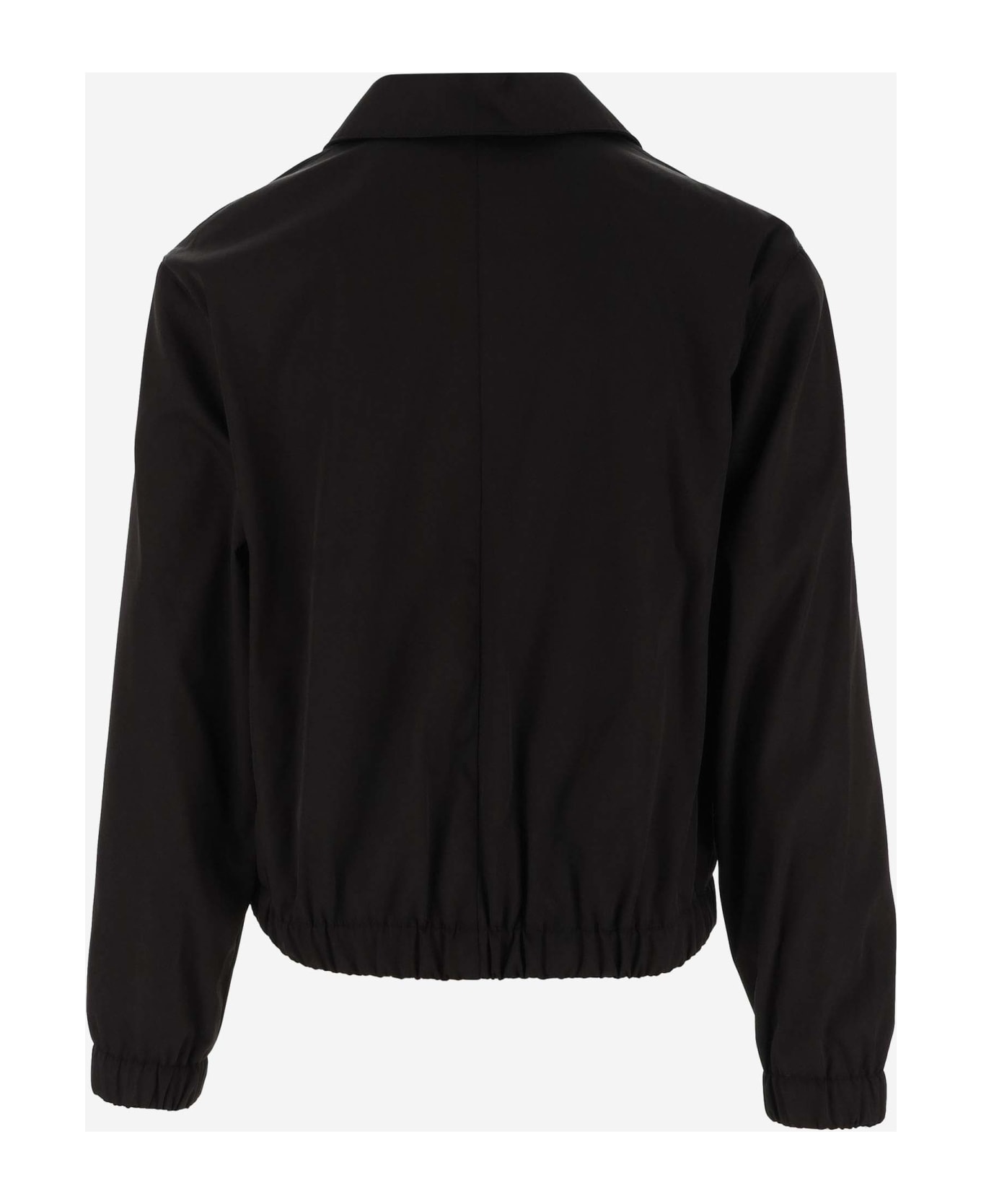 Ami Alexandre Mattiussi Technical Fabric Jacket With Logo - Black ジャケット