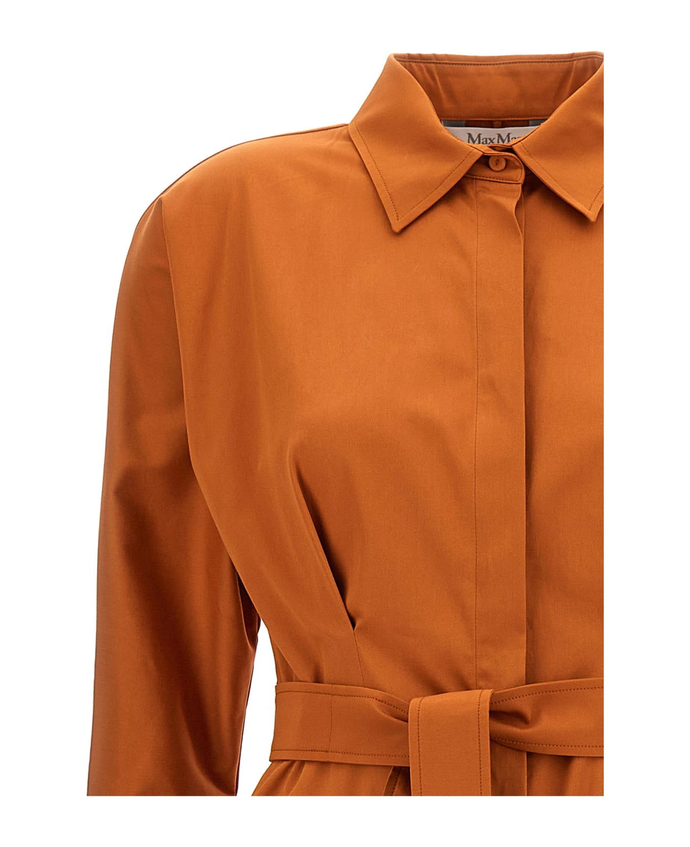 Max Mara 'sibari' Dress - Orange ワンピース＆ドレス