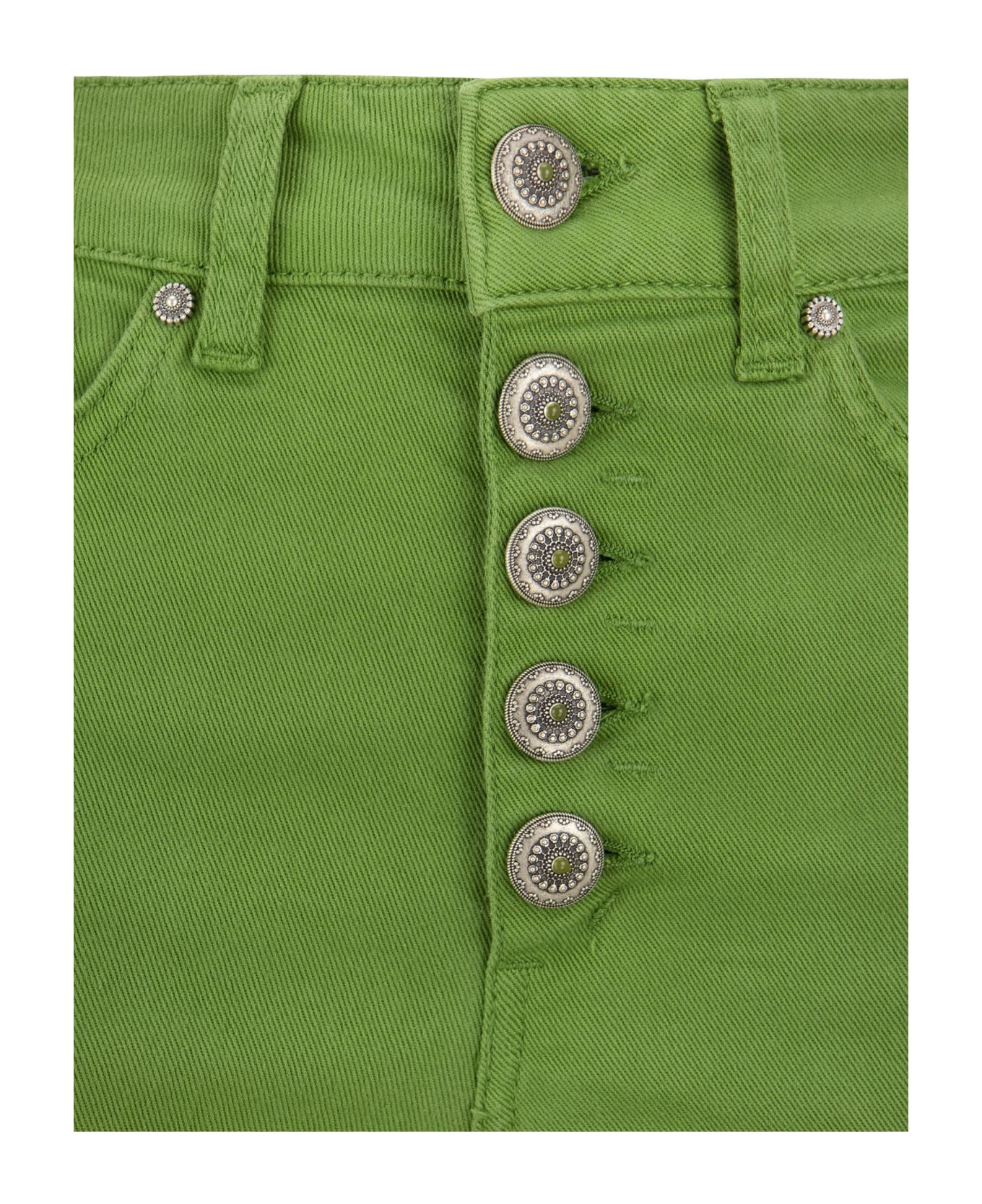 Dondup Koons - Loose-fit Fleece Trousers - Green
