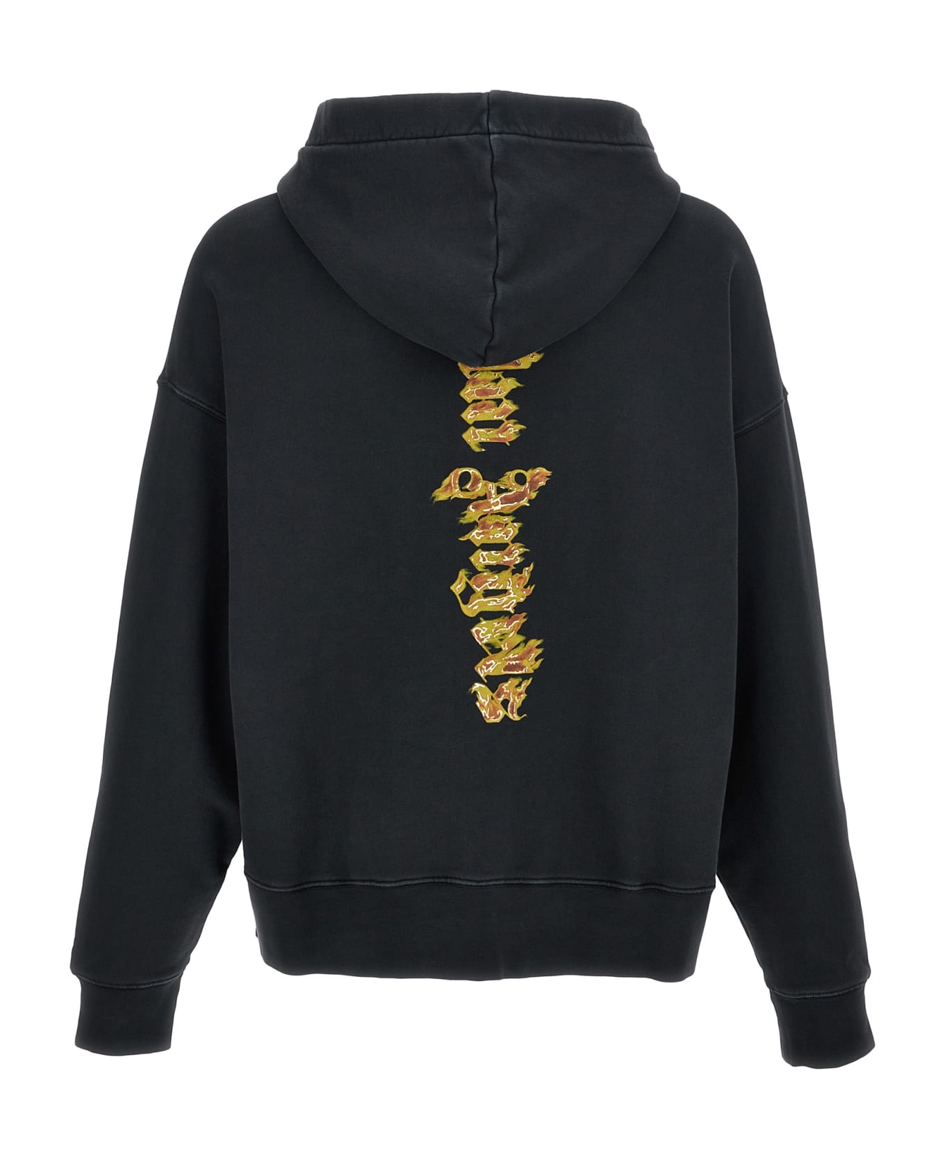 Palm Angels Burning Palm Hoodie - BLACK