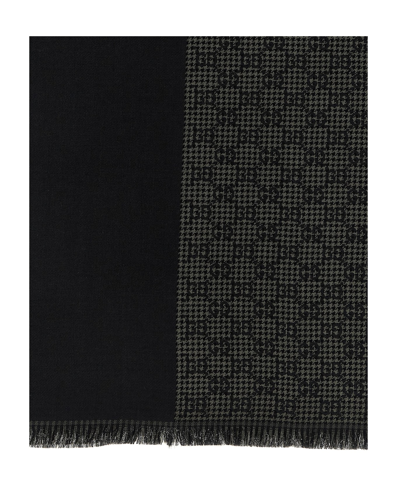 Gucci Wool Silk Scarf - Black
