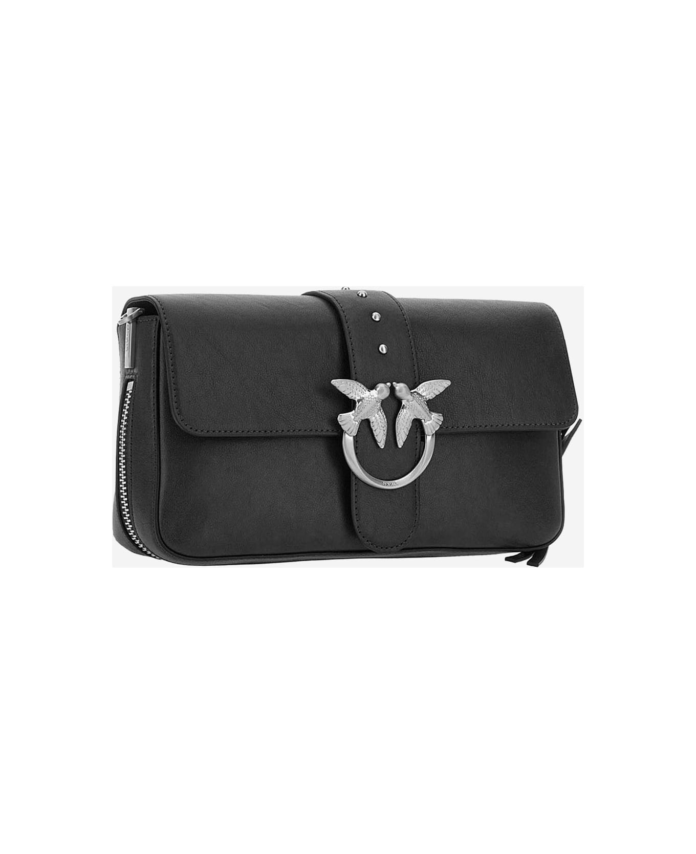 Pinko Classic Love Bag Slouchy Shoulder Bag - Black