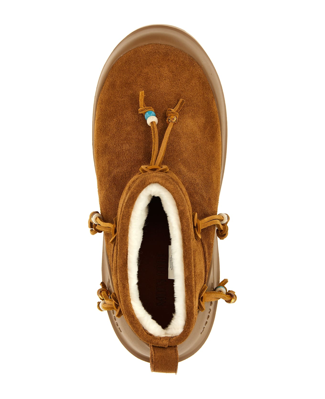 Moon Boot 
luna Low Suede Beads
 Ankle Boots - Brown