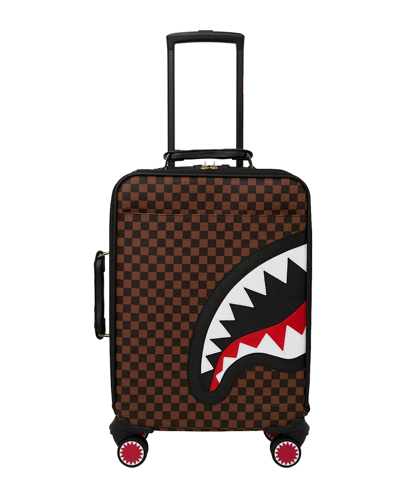 Sprayground Sawtooth Sharks In Paris Suitcase - Brown