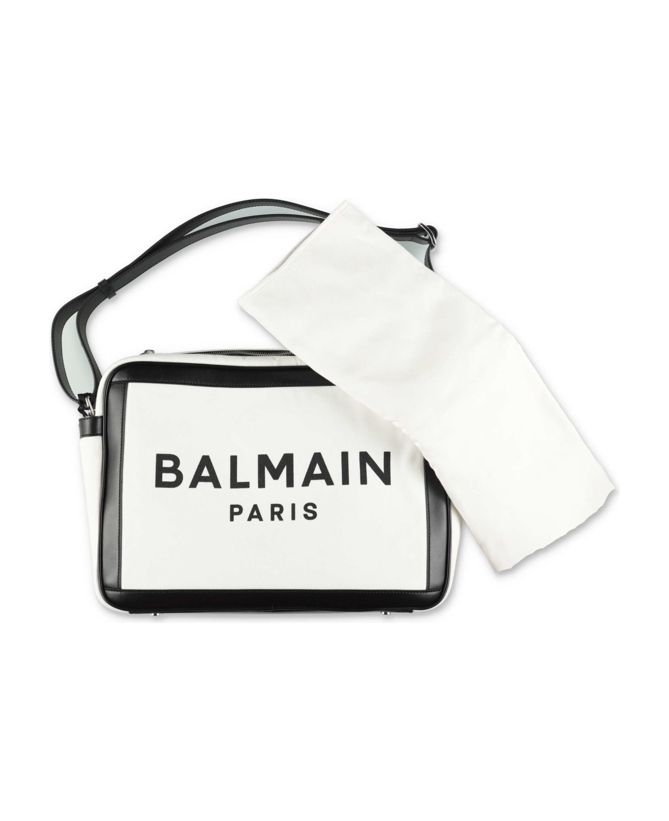 Balmain Borsa Cambio Bianca In Cotone - Bianco