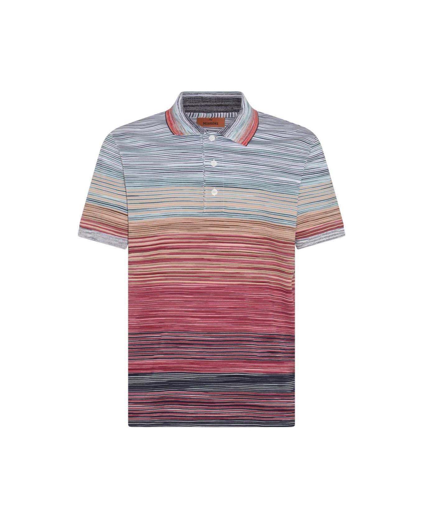 Missoni Space-dyed Straight Hem Polo Shirt - Red