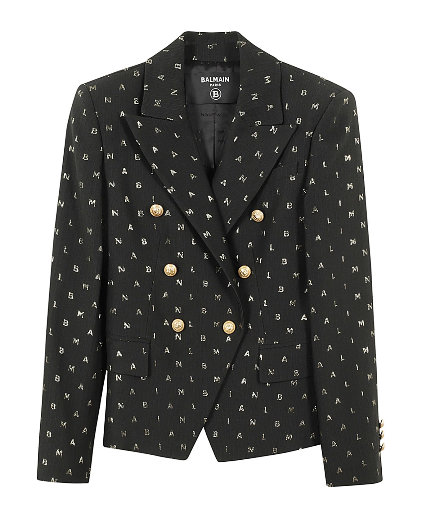 Balmain Suit Jacket - Or Black Gold