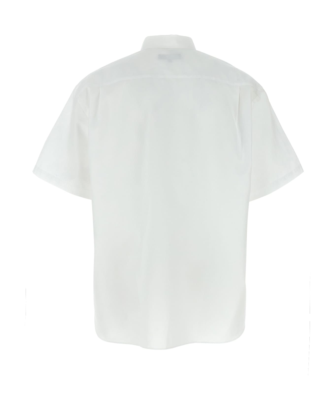 Comme des Garçons Homme Logo Embroidery Shirt - White