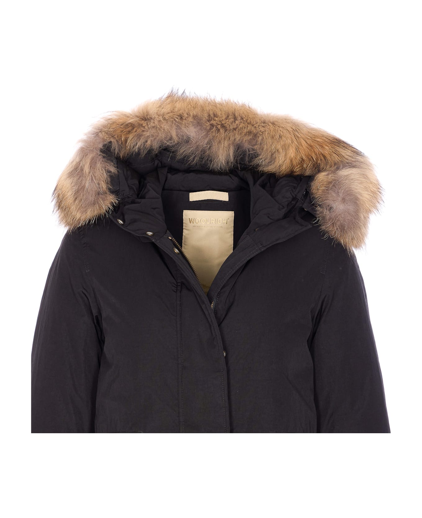 Woolrich Grace Fur Parka - Black レインコート