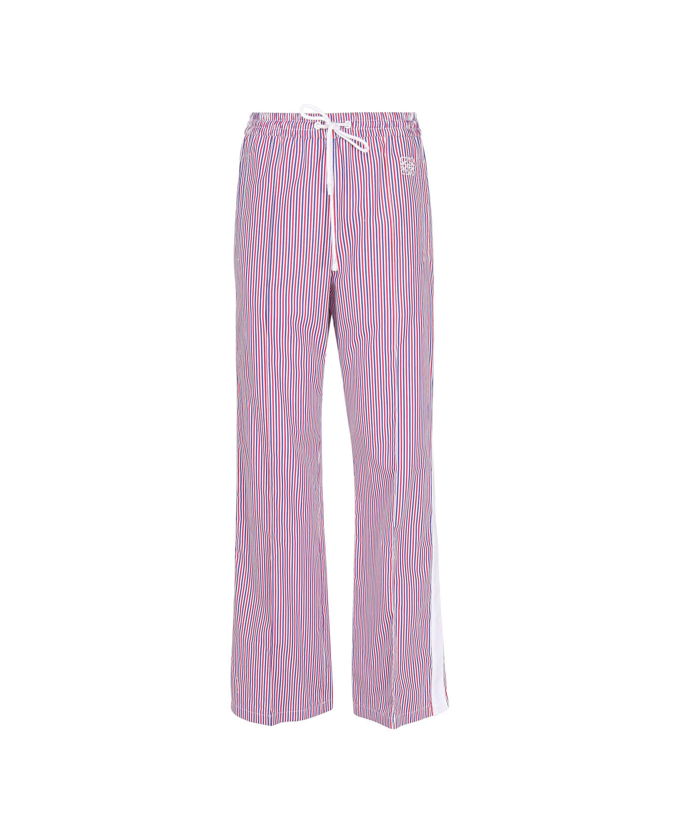 Loewe Striped Cotton Tracksuit vask Trousers - Blue/red/white