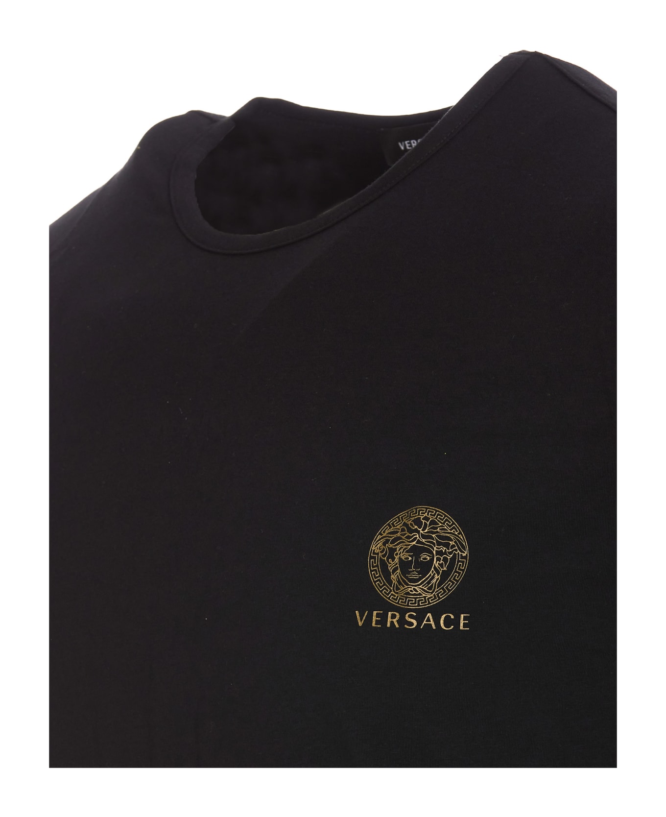 Versace Medusa Bi-pack Underwear T-shirt - black シャツ