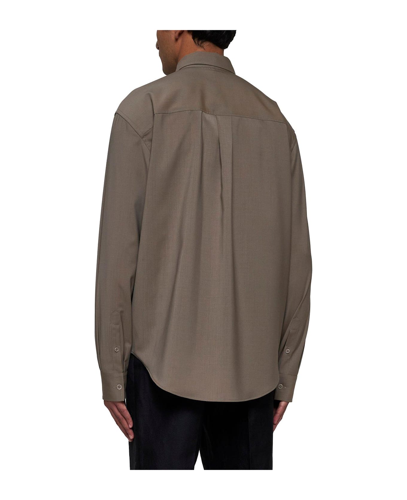 Fendi Long Sleeved Buttoned Shirt - Nutmeg