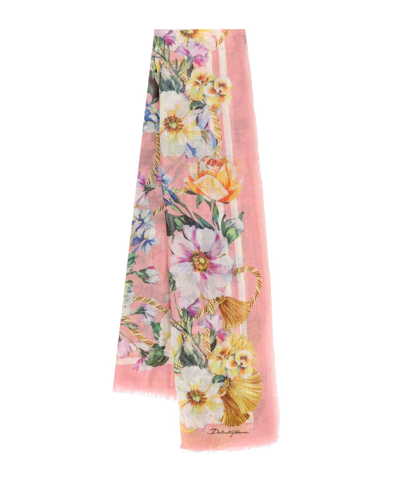 Dolce & Gabbana Cashmere And Silk Foulard - Pink