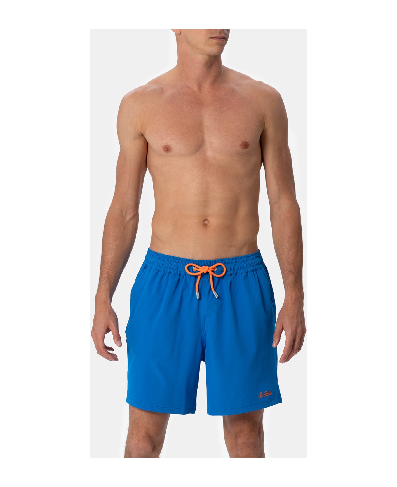 MC2 Saint Barth Bluette Classic Stretch Comfort Swim Shorts - SKY