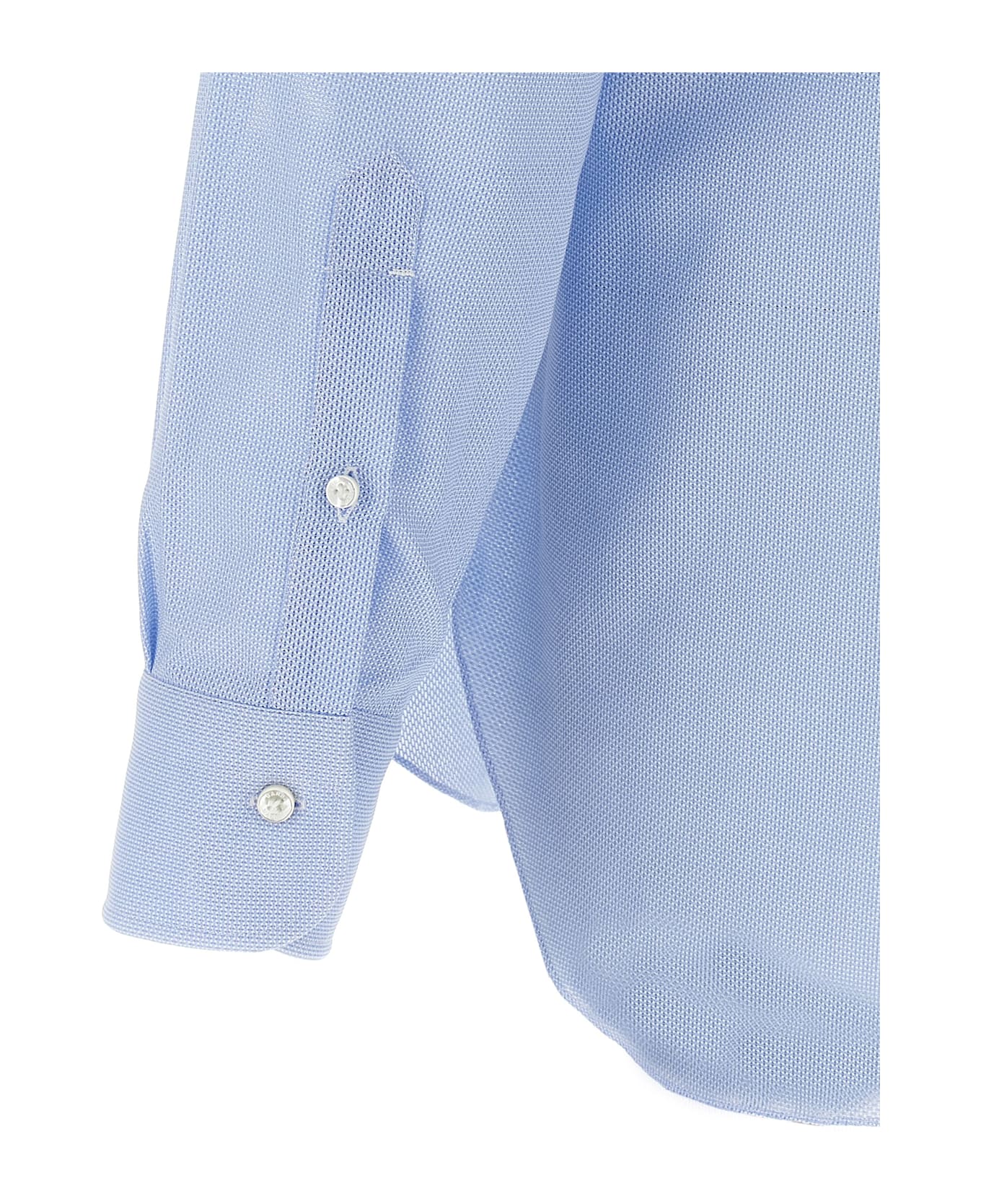 Barba Napoli Honeycomb Shirt - Light Blue