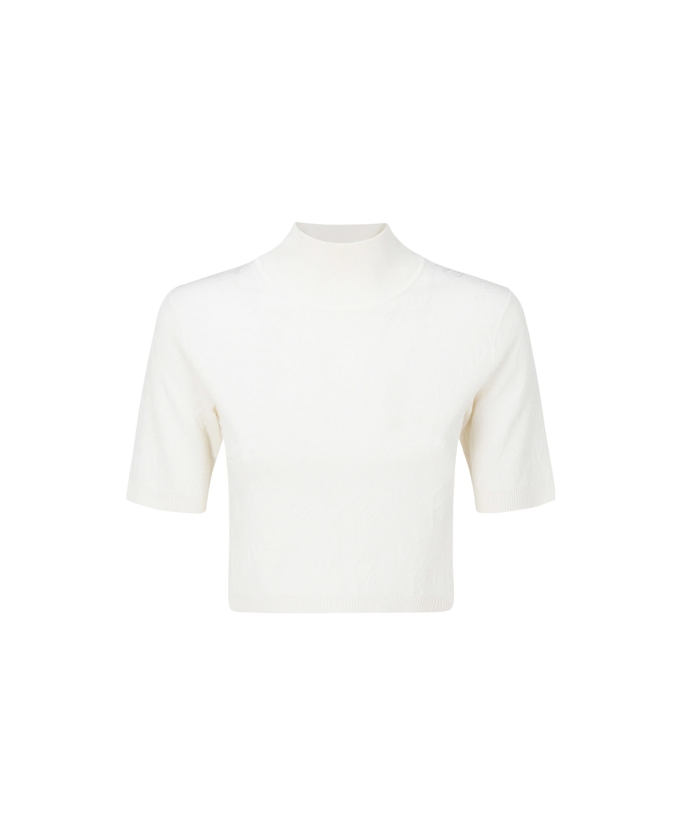 Fendi Cropped Shirt - White