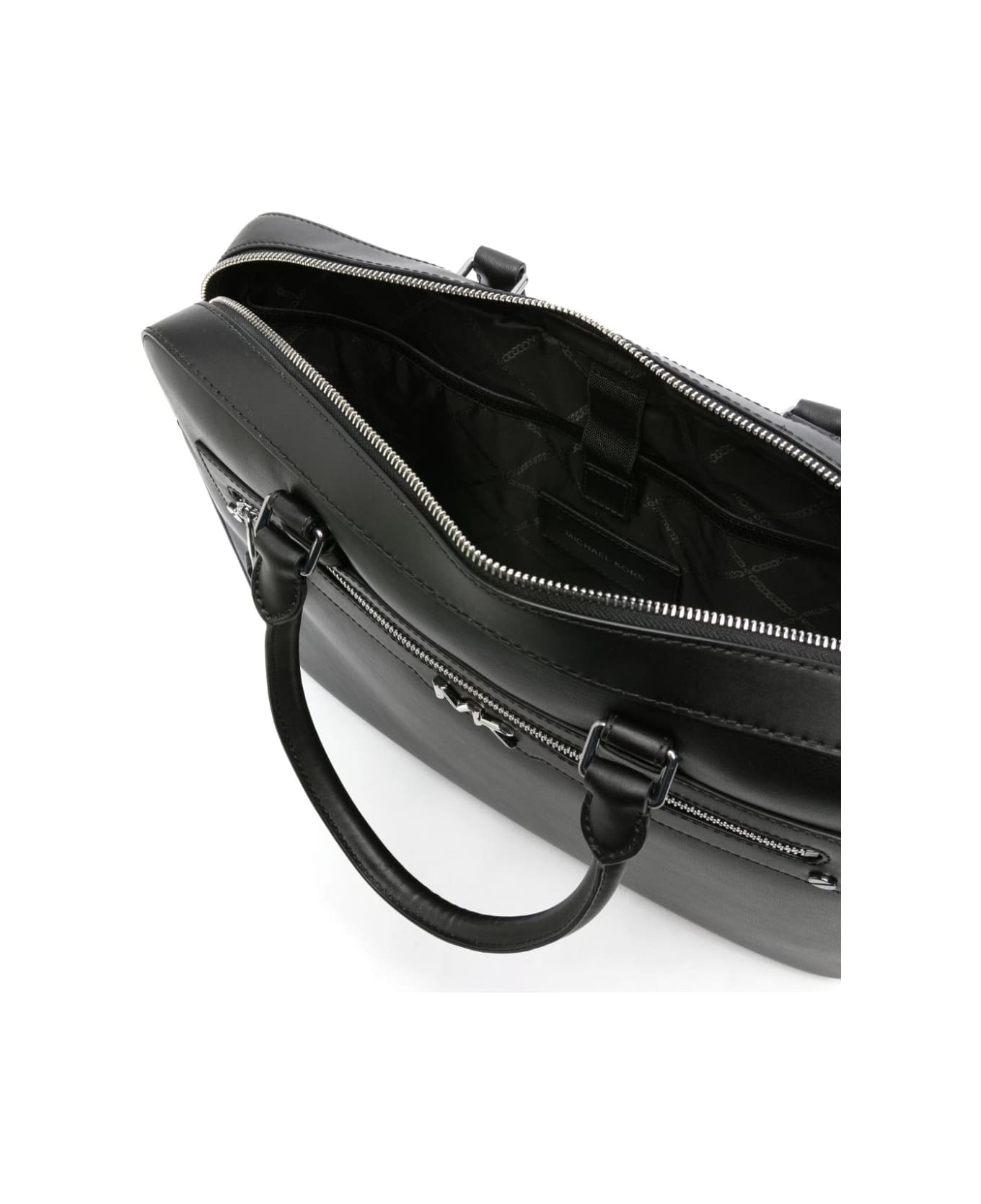Michael Kors Large Front Zip Briefcase - Black