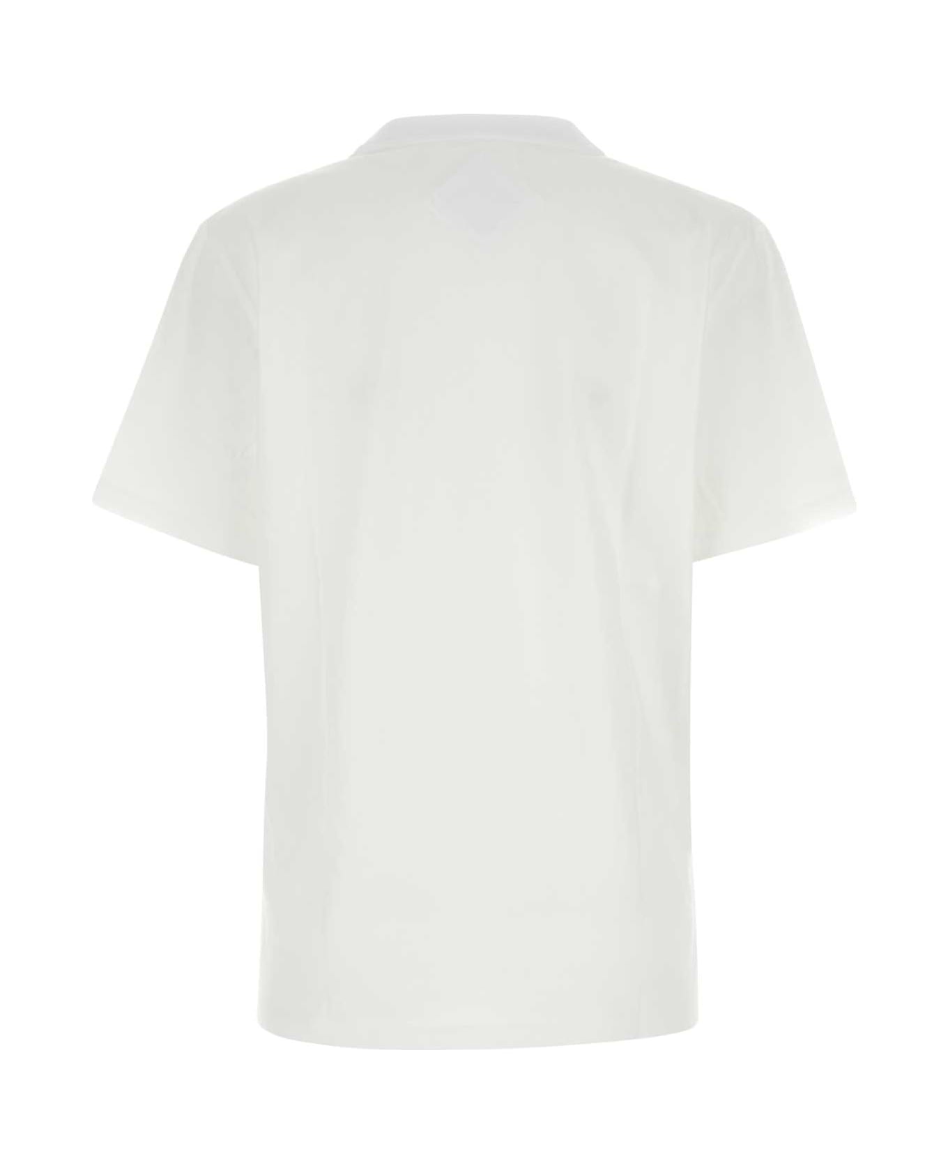 MCM White Cotton T-shirt - WHITE