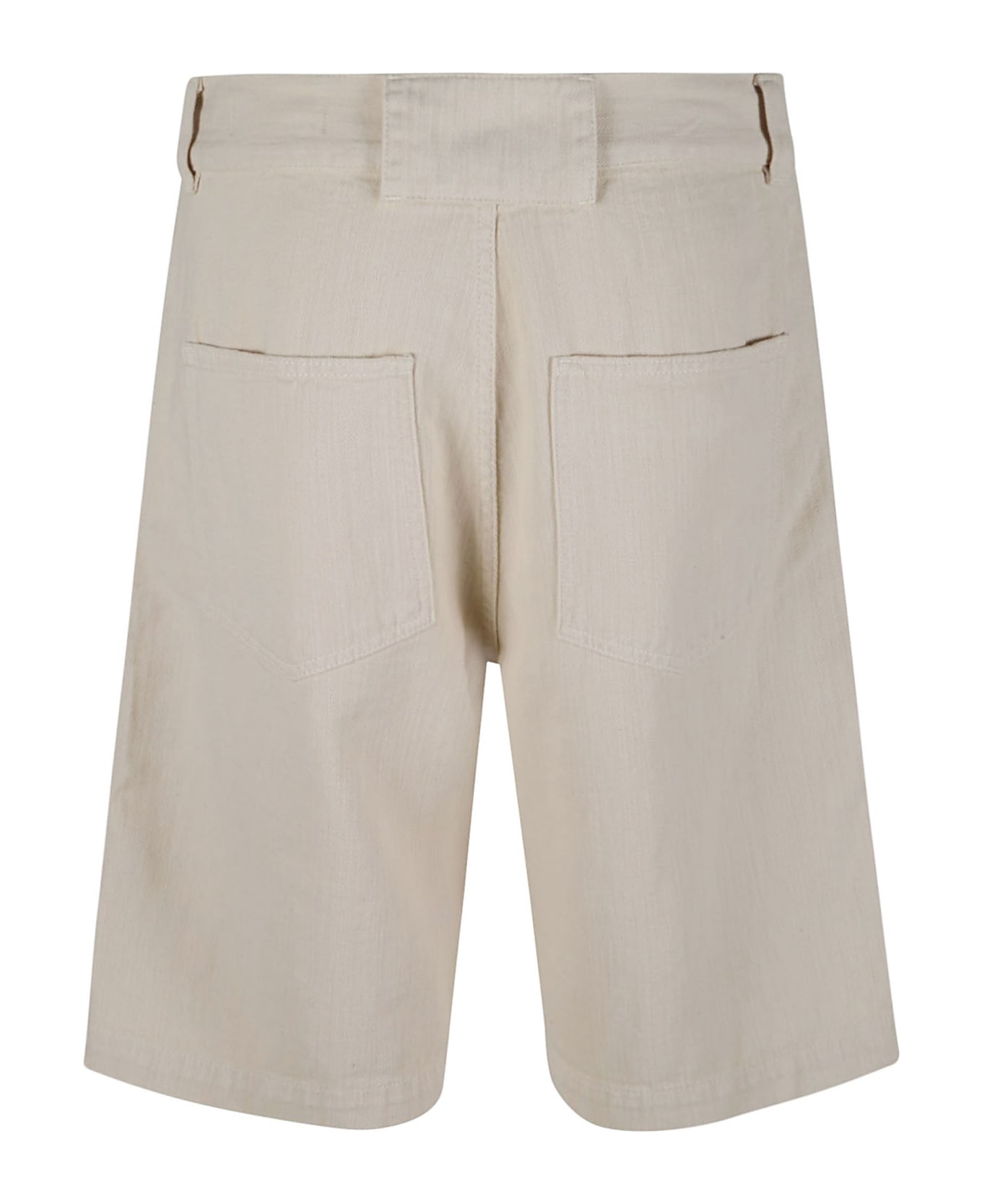 Paura Buttoned Classic Shorts - Sand
