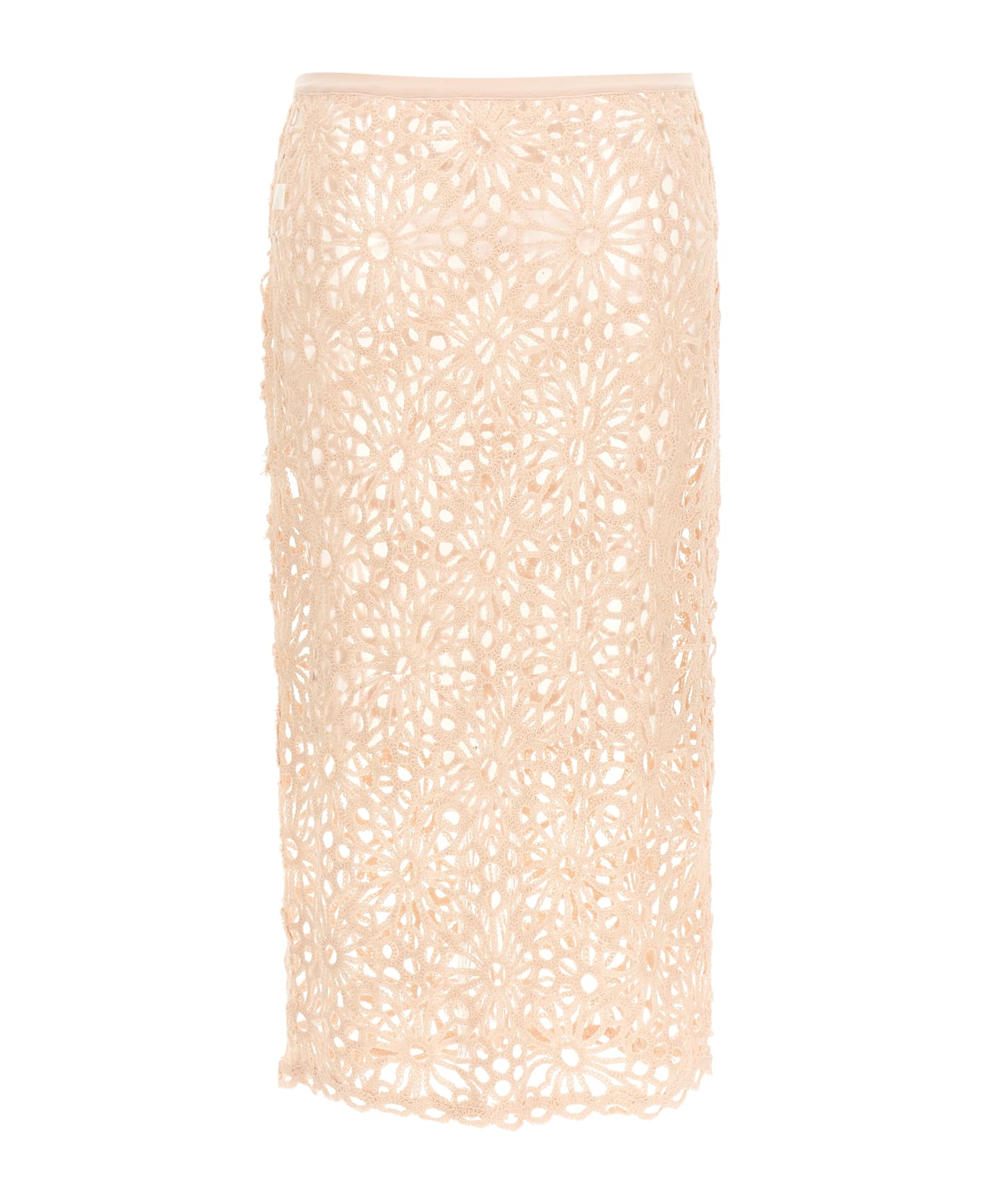 Norma Kamali 
crochet
 Skirt - Pink
