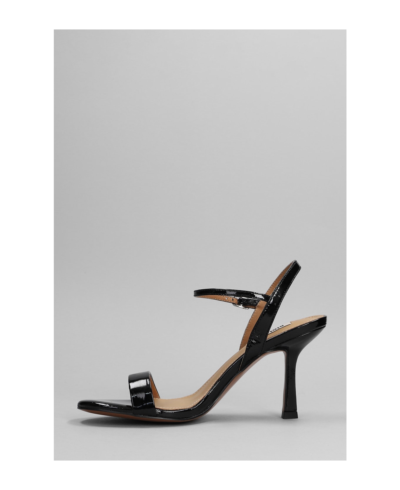 Bibi Lou Sandals In Black Patent Leather - black