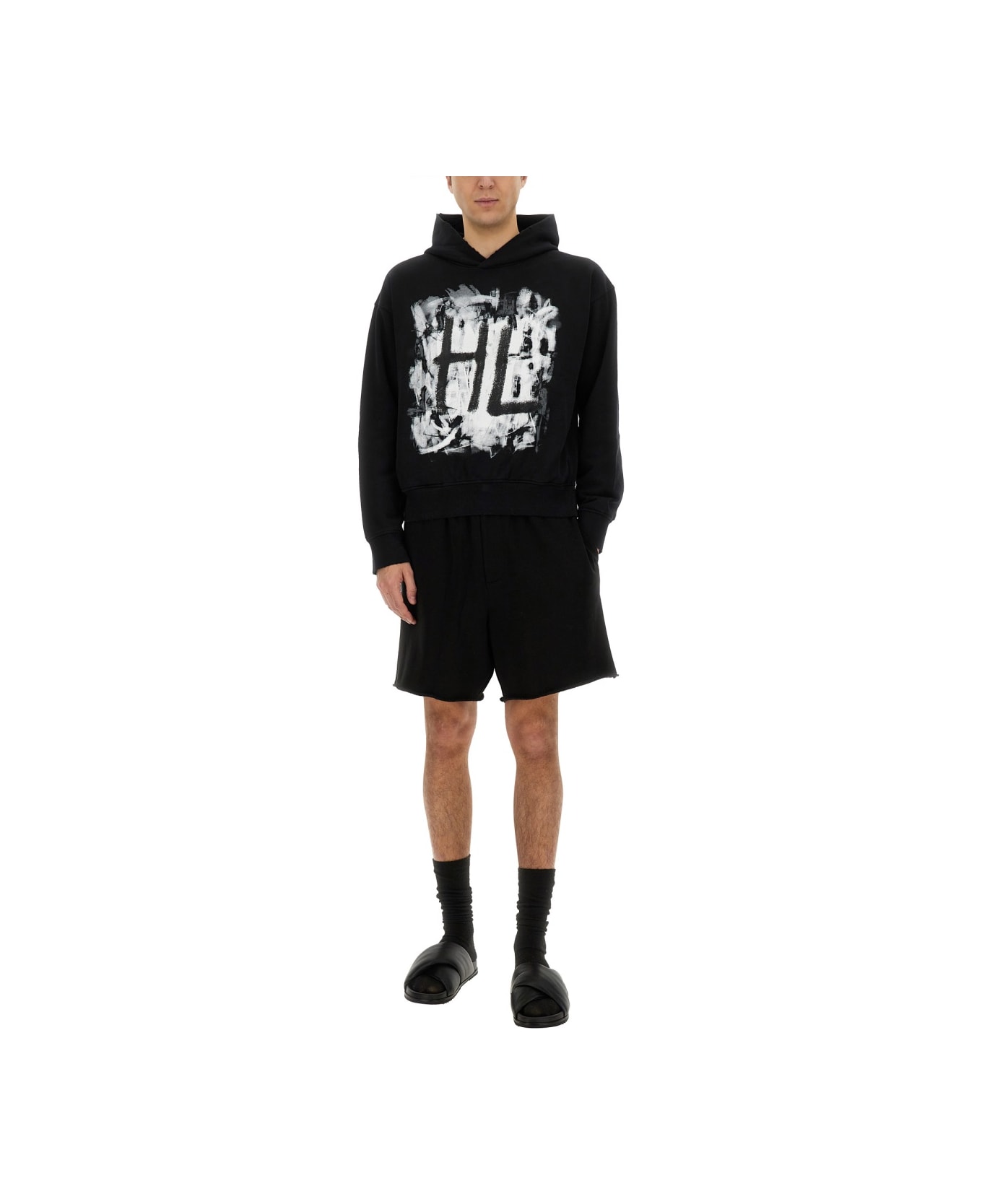 Helmut Lang 
scribble
 Sweatshirt - BLACK