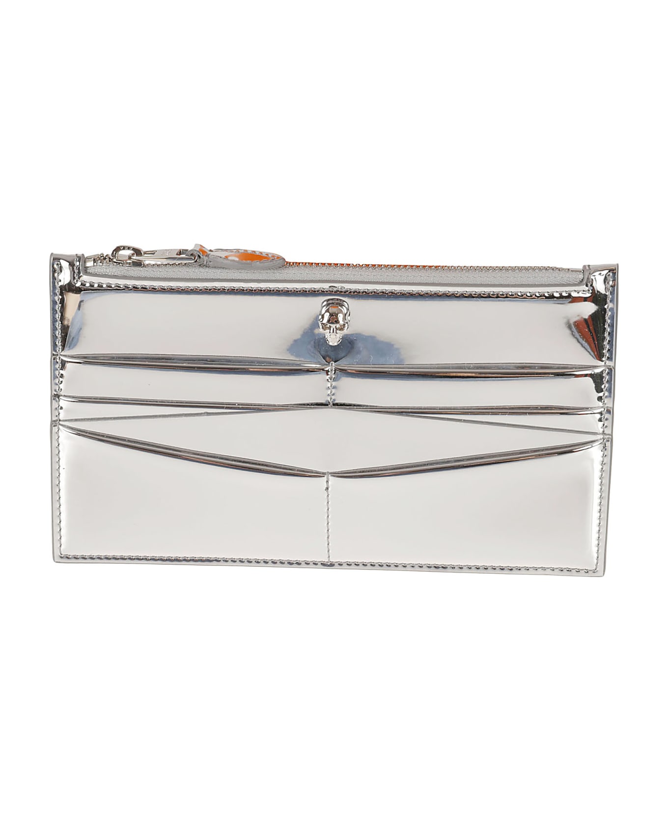 Alexander McQueen Flat Sip Wallet - Silver