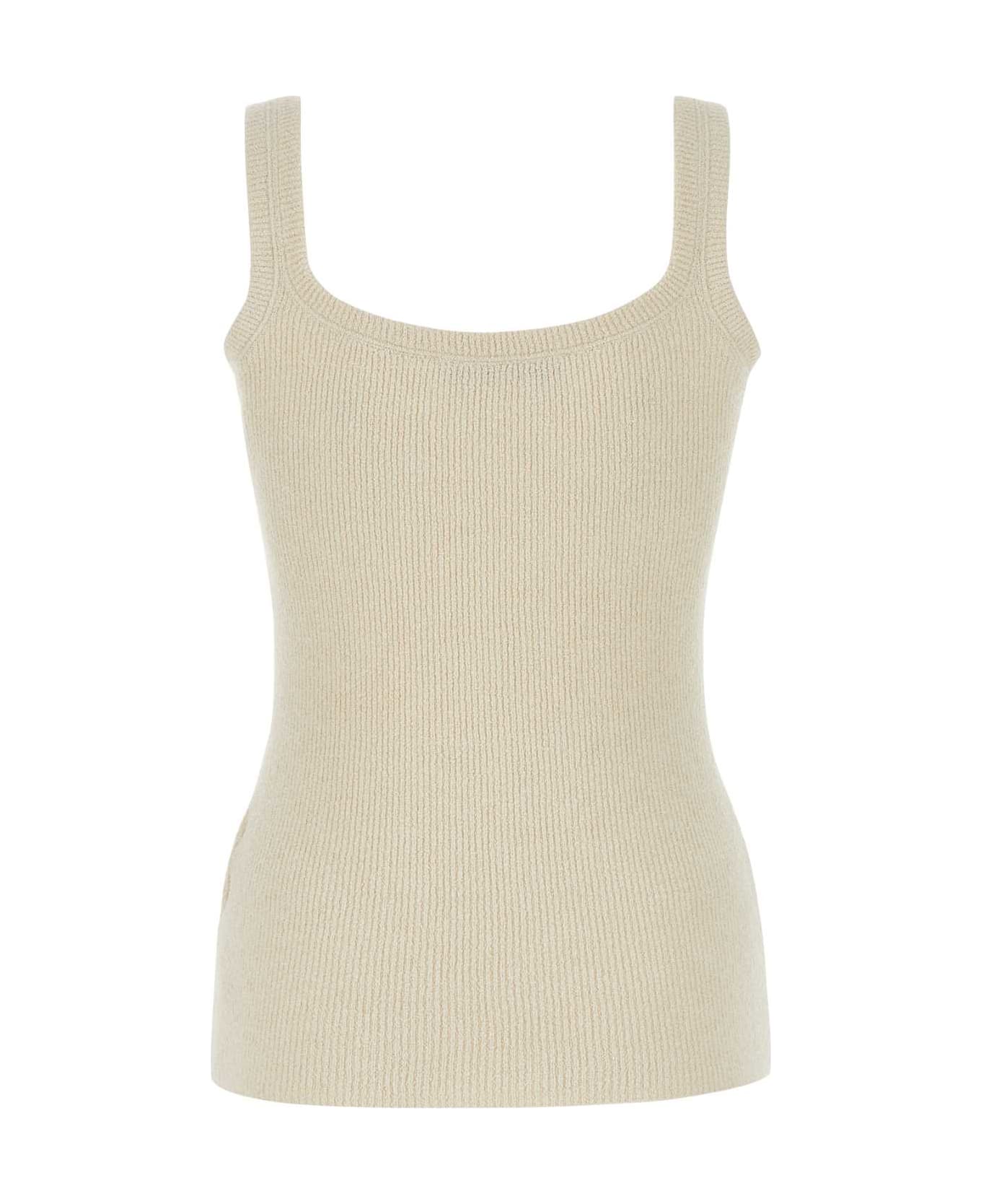 Valentino Garavani Sand Silk Tank Top - AVORIO