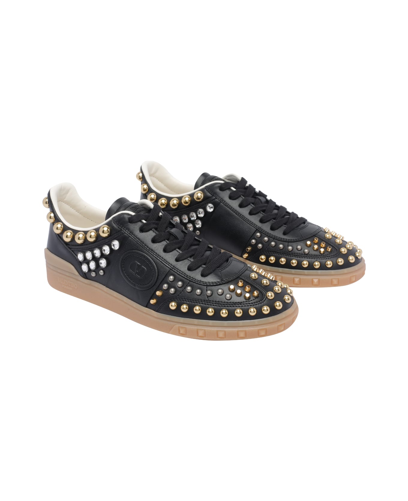 Valentino Garavani Upvillage Sneakers With Studs - Black
