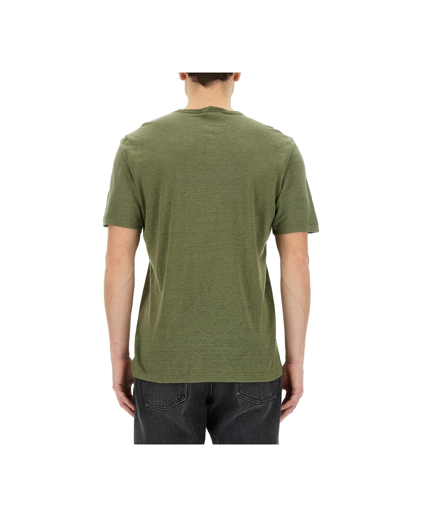 Lardini Linen T-shirt - Green シャツ