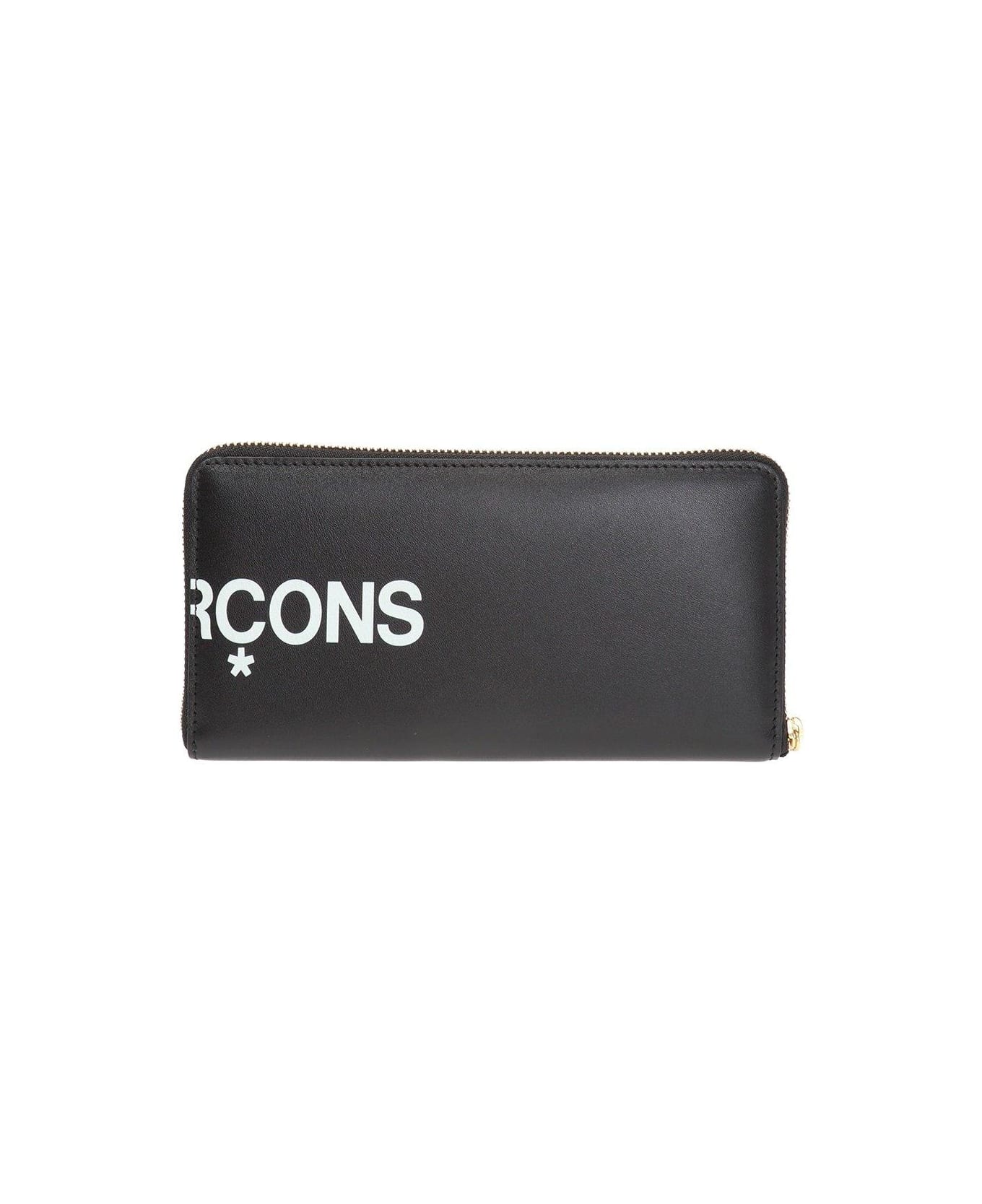 Comme des Garçons Logo Printed Zipped Wallet - . 財布