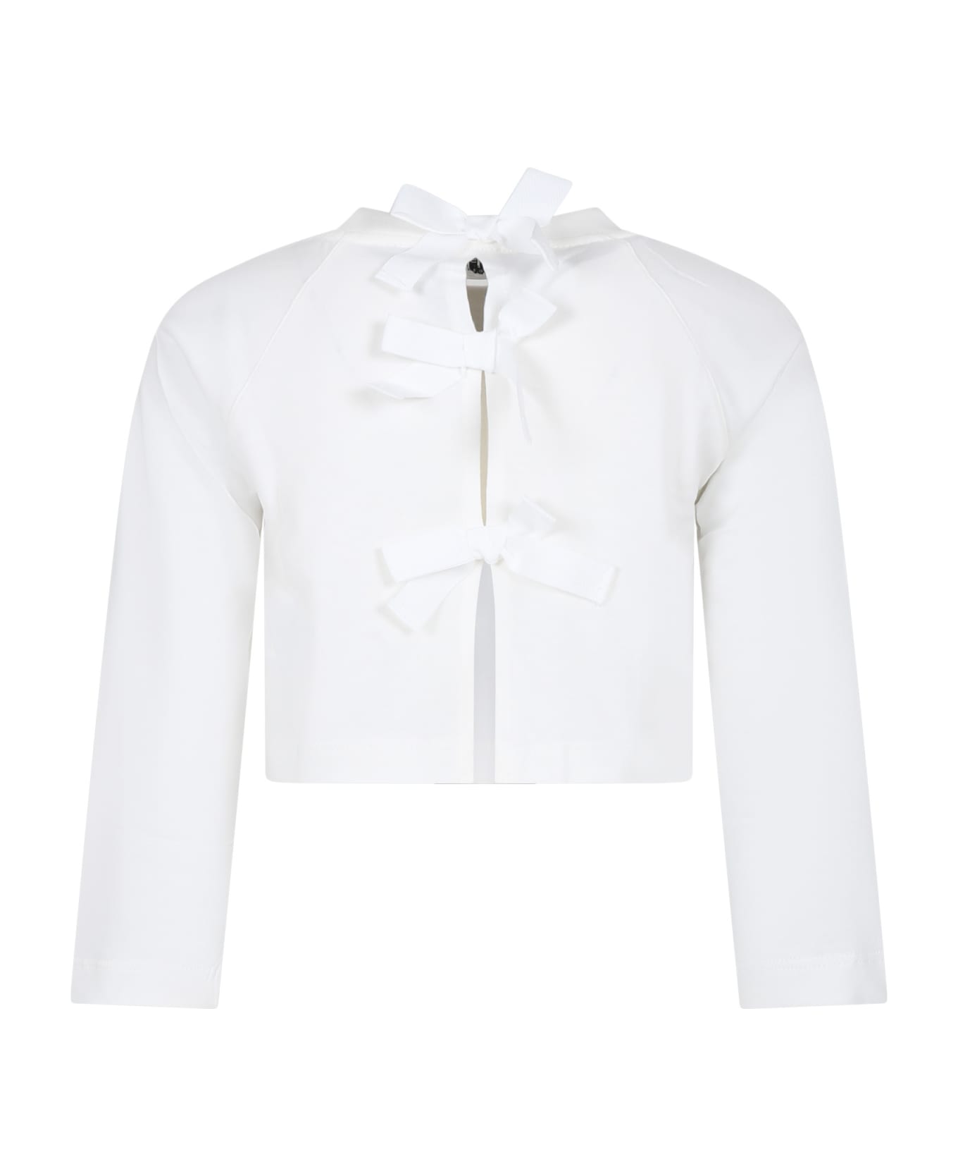 Philosophy di Lorenzo Serafini White T-shirt For Girl With Logo - Bianco Tシャツ＆ポロシャツ