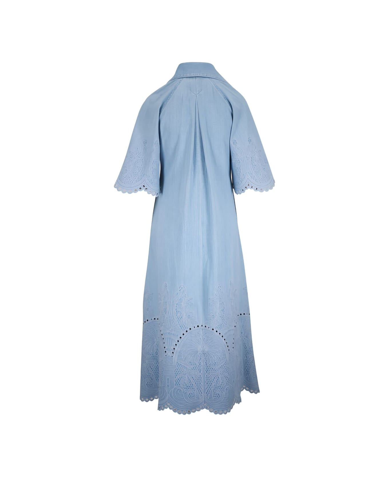 Zimmermann Daylight Denim Maxi Dress - Clear Blue