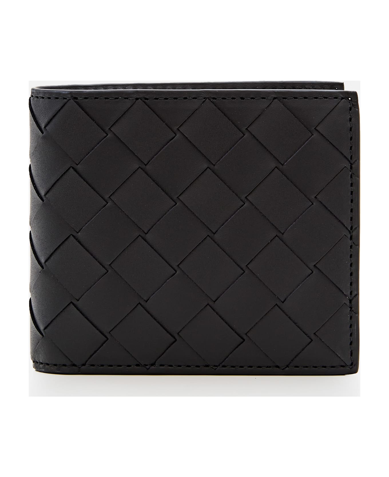 Bottega Veneta Intrecciato Leather Wallet - Black