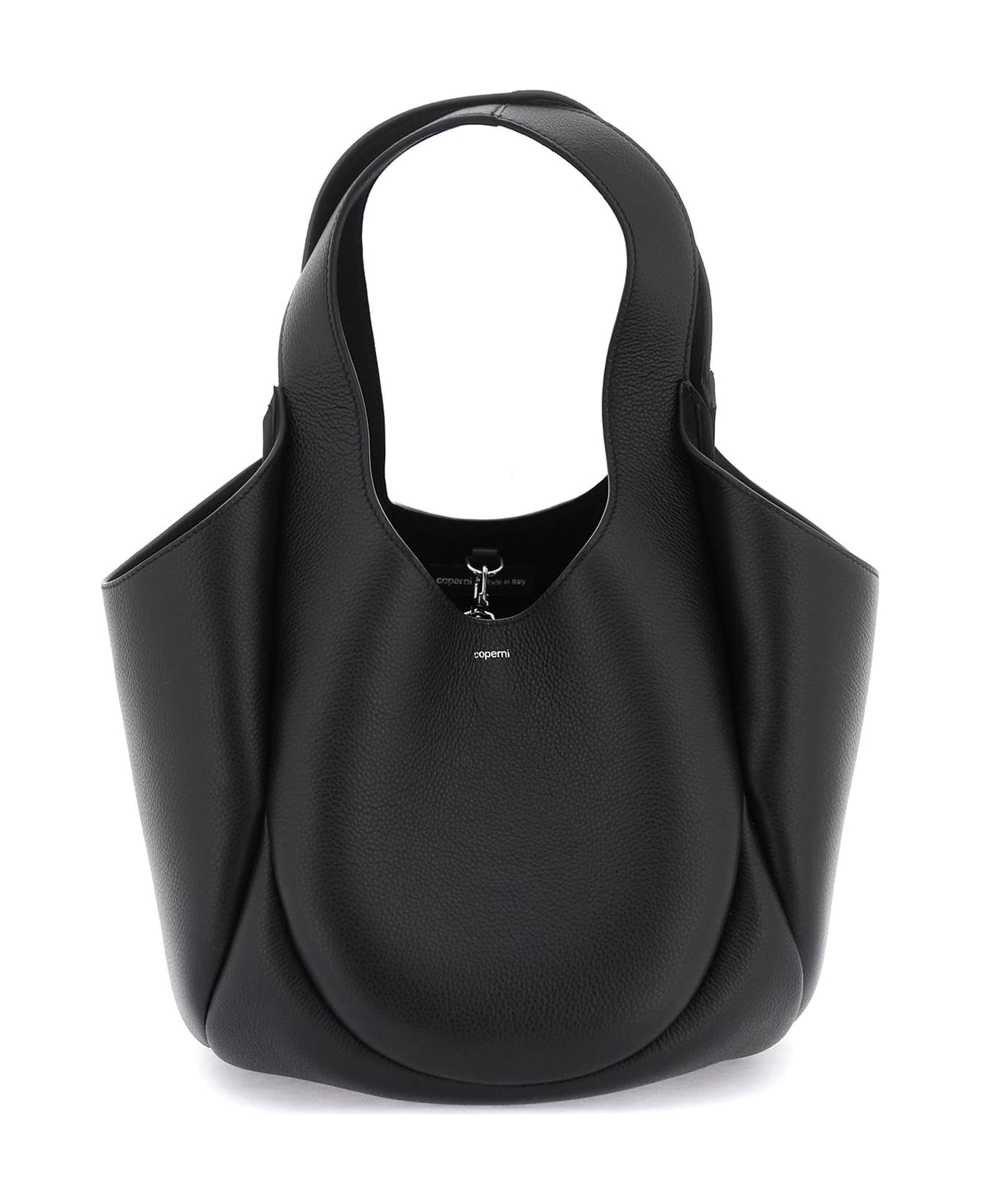 Coperni Leather Bucket Bag - BLACK (Black)