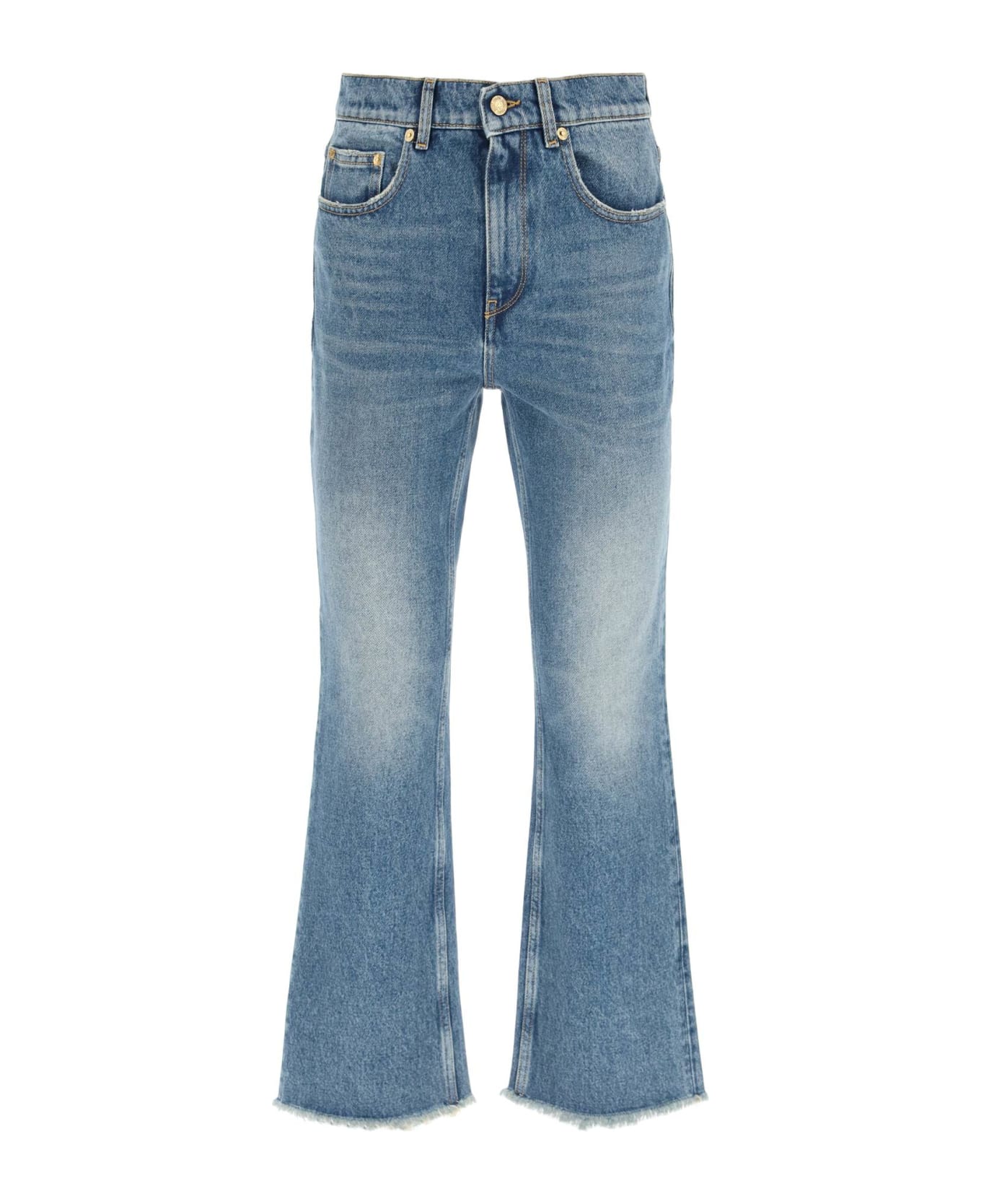 Golden Goose 'deryn' Cropped Flared Jeans - Denim