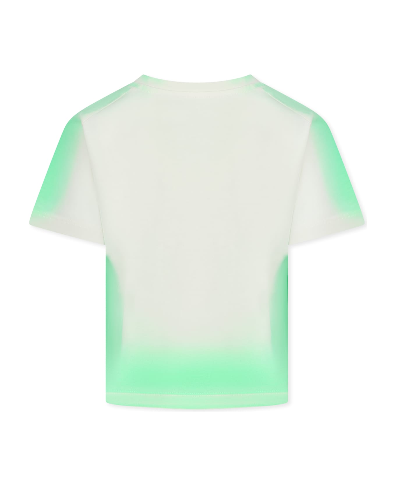 MSGM Green T-shirt For Girl With Logo - Green