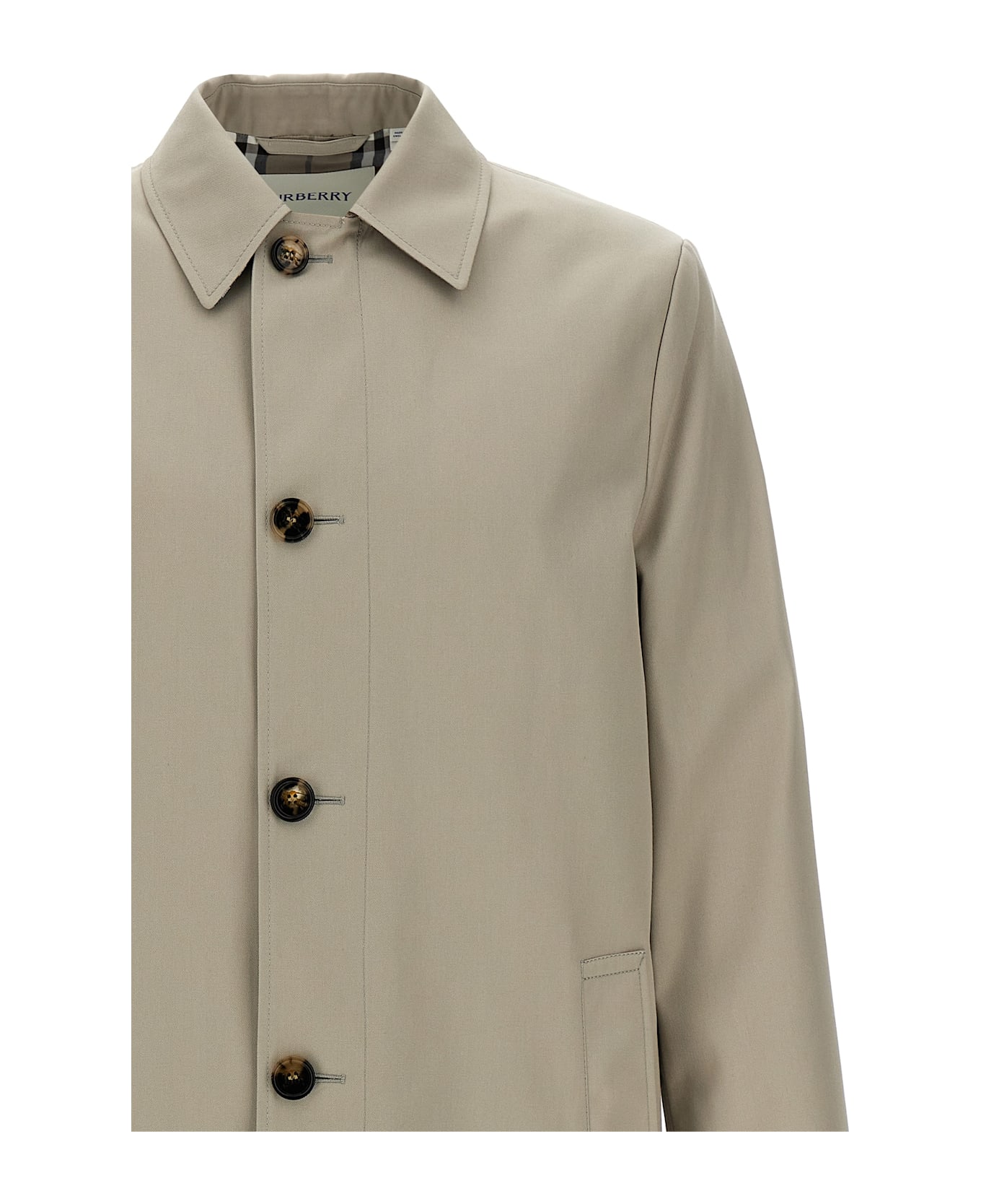 Burberry Medium Car Coat - Gray