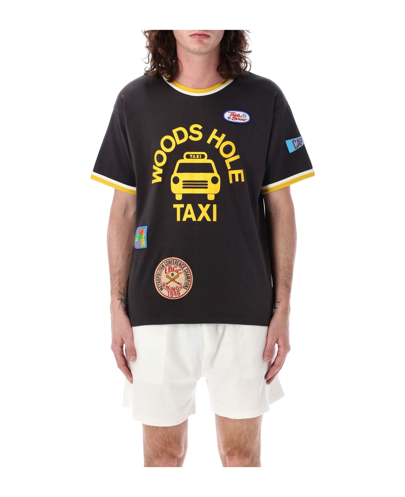 Bode Discount Taxi T-shirt - BLACK MULTI