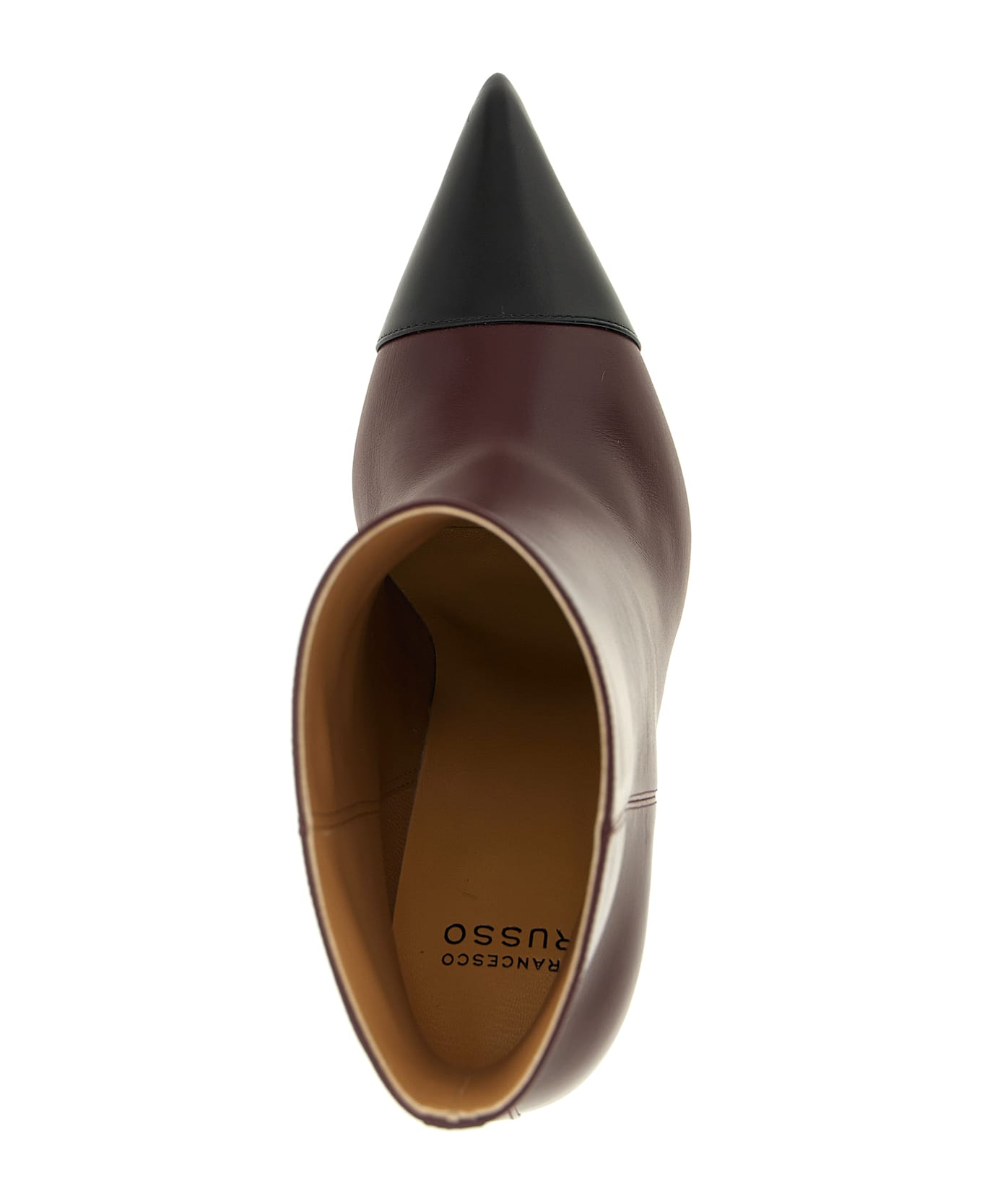 Francesco Russo 'r1b1020' Ankle Boots - Bordeaux