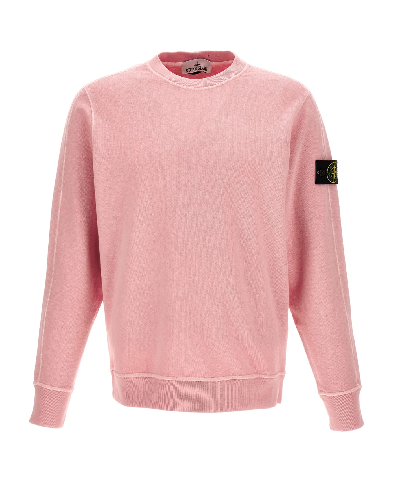 Stone Island Logo Sweatshirt - Pink フリース