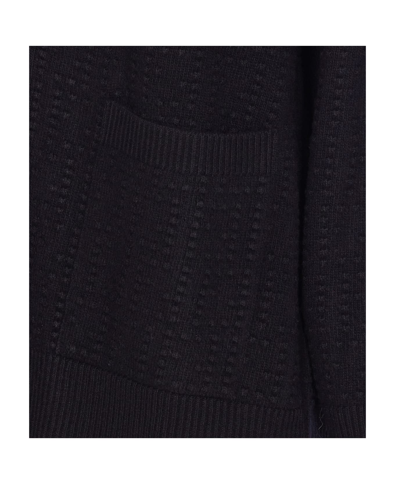 Fendi Ff Motif Cardigan - Black