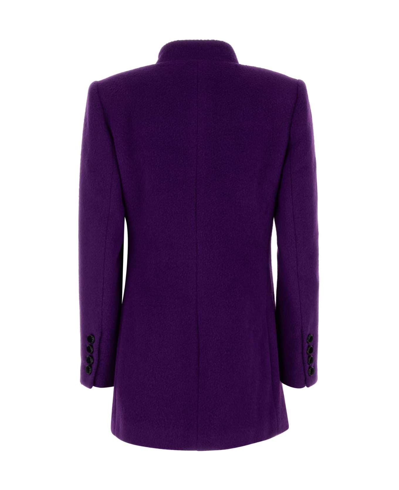 Valentino Garavani Purple Wool Blend Blazer - ASTRALPURPLENERO