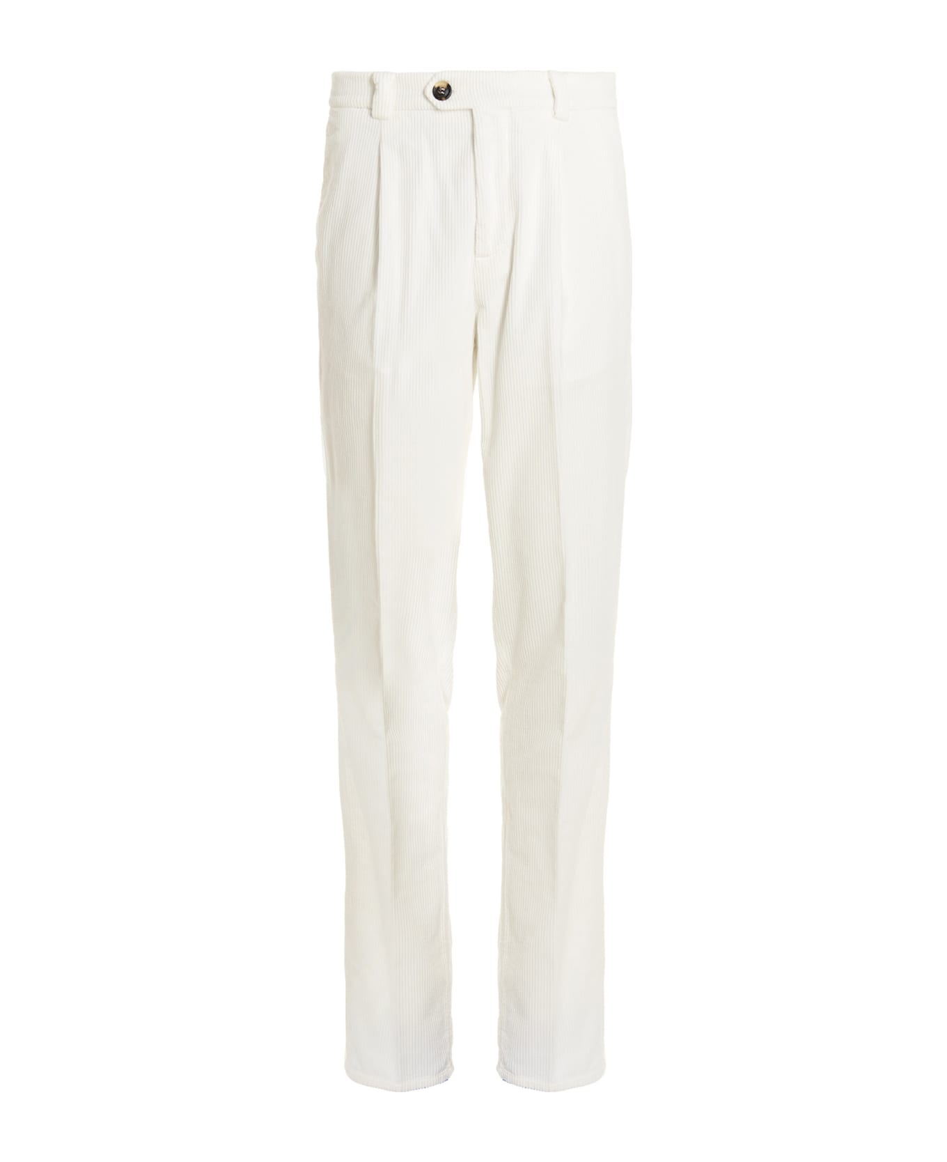 Brunello Cucinelli Corduroy Trousers - White