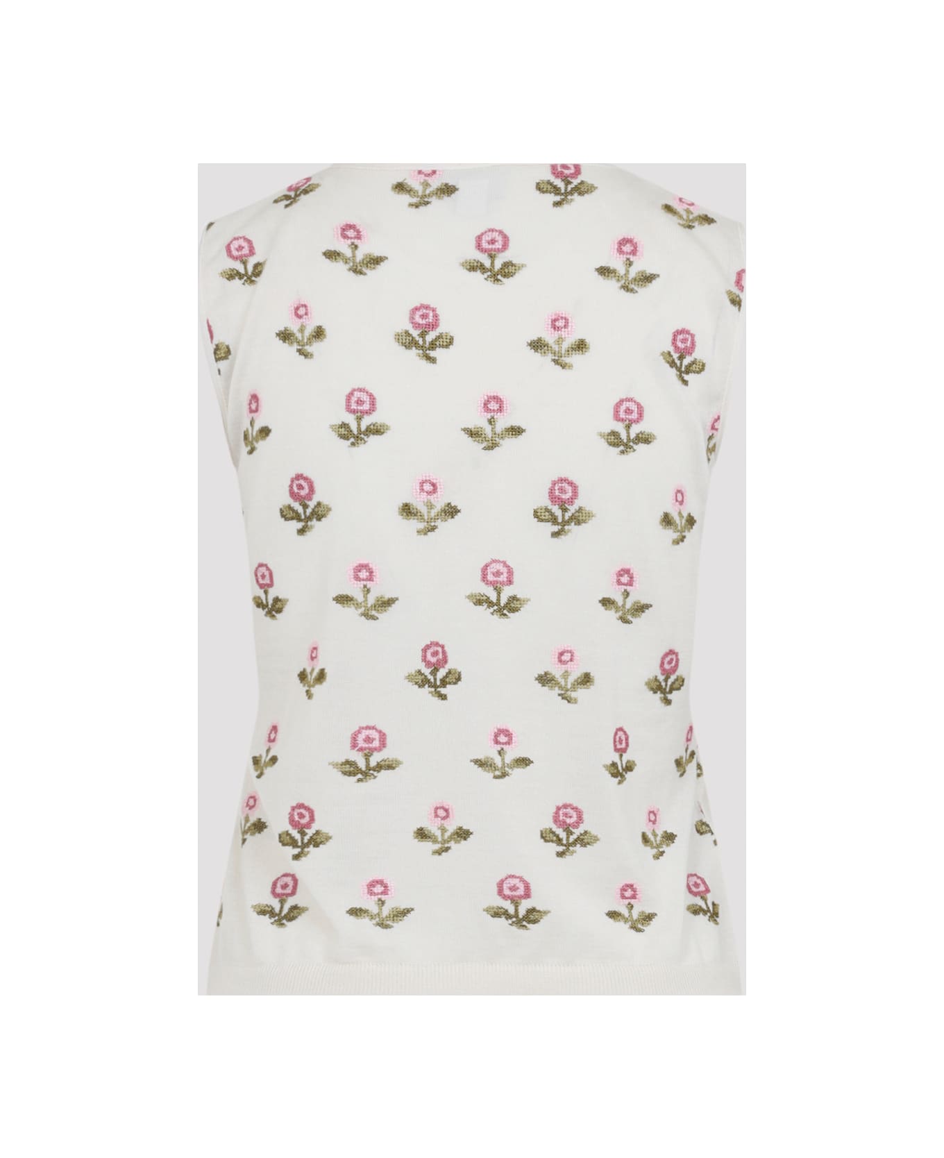 Giambattista Valli Knit Top - Ivory Rose