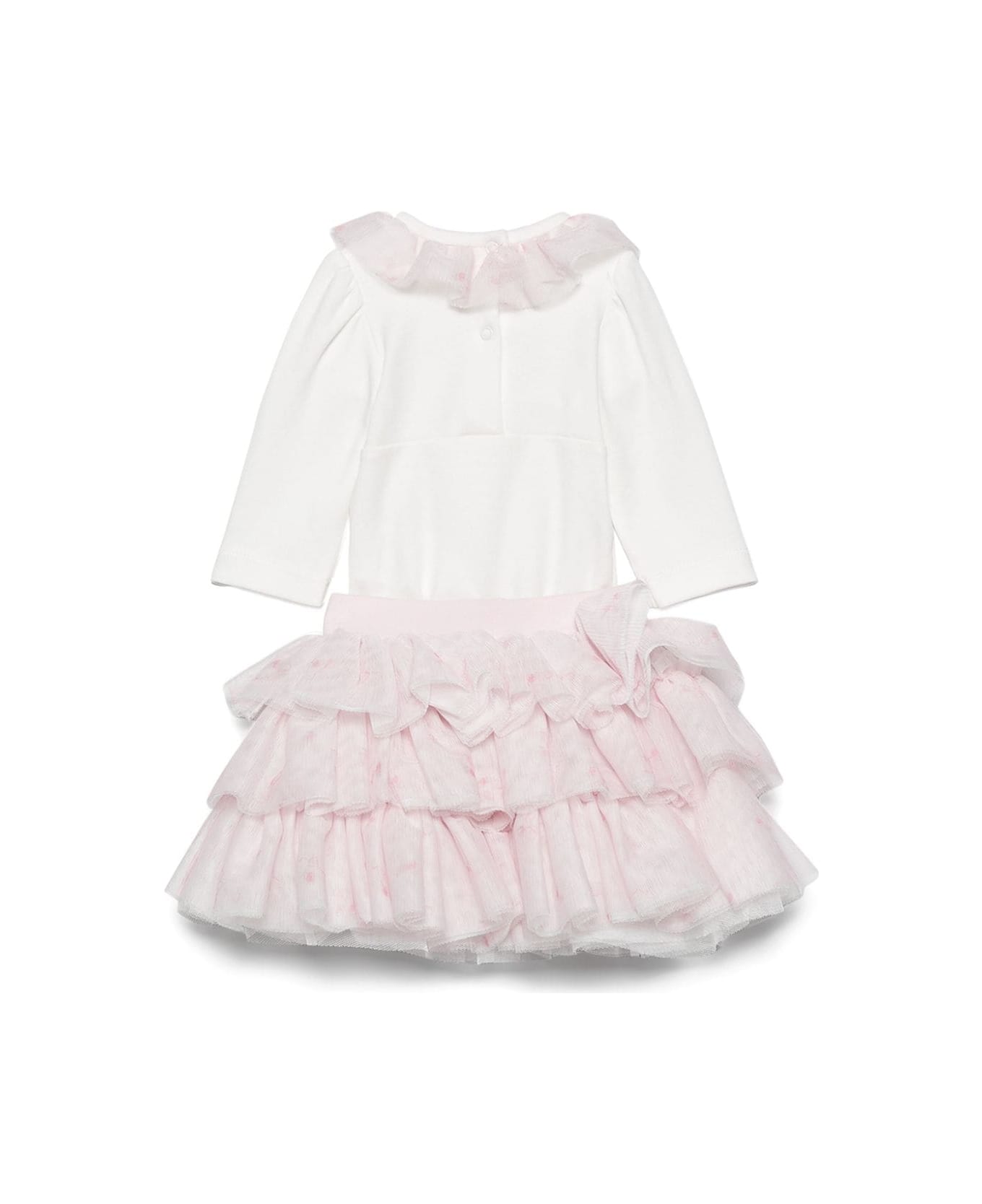 Monnalisa Pink Set Baby Girl - Panna/rosa