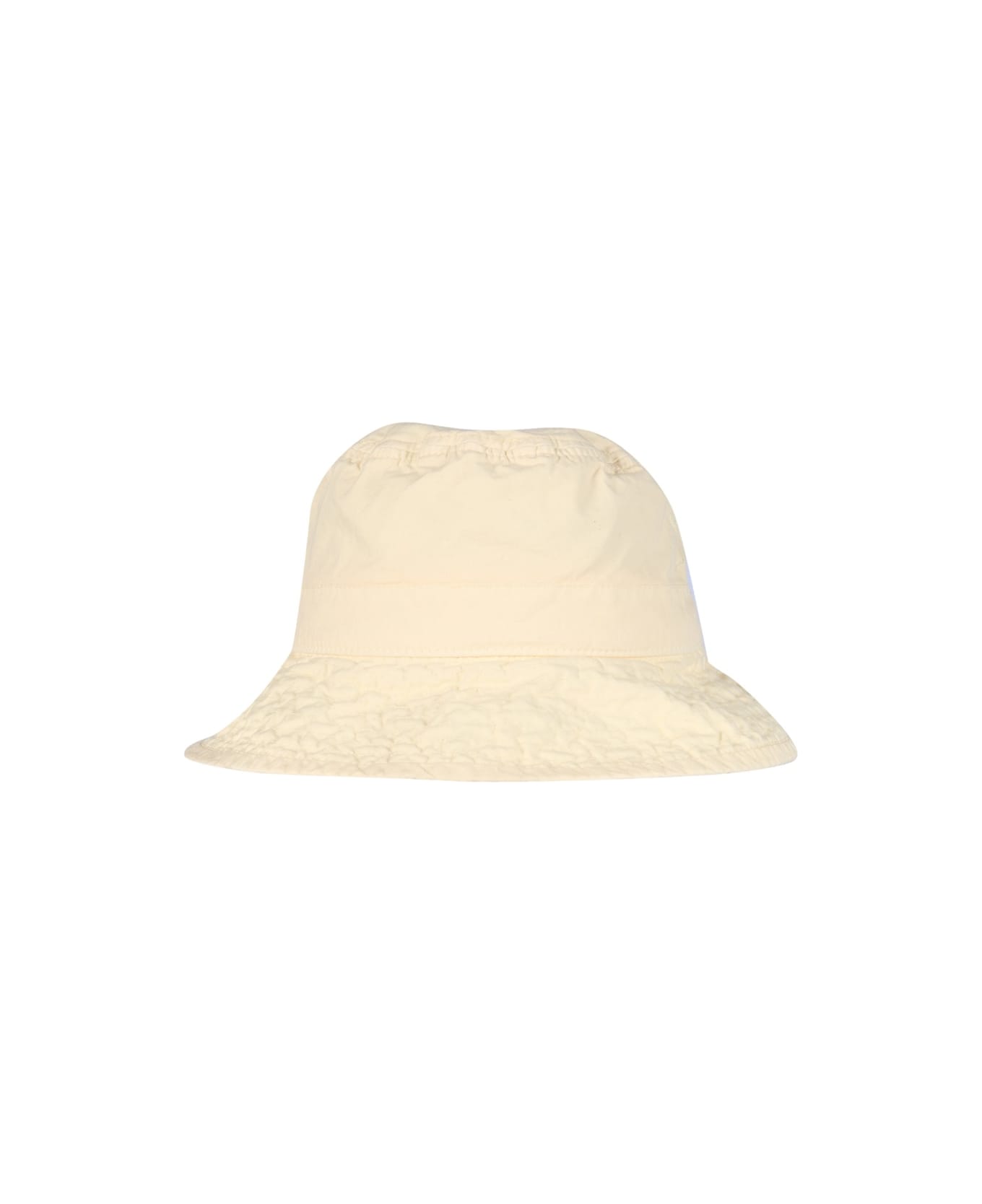 Jil Sander Bucket Hat With Logo Label - IVORY